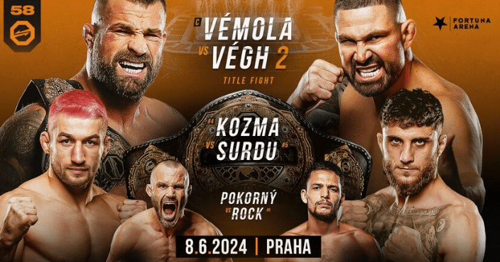 Odveta století: Végh vs. Vémola – Oktagon 58!!! Datum a místo konání: 8. června 2024 od 18:00 hod, Eden!!!